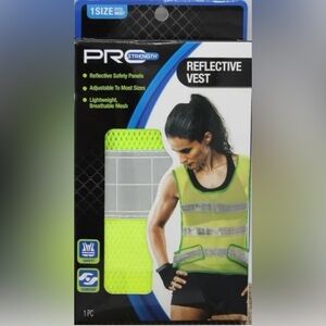4/$20 Reflective Safety Vest Hi-Vis Yellow One Size Athletic Cycling